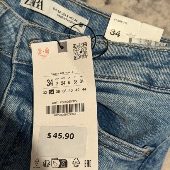Zara jean NWT - Picture 2 of 3
